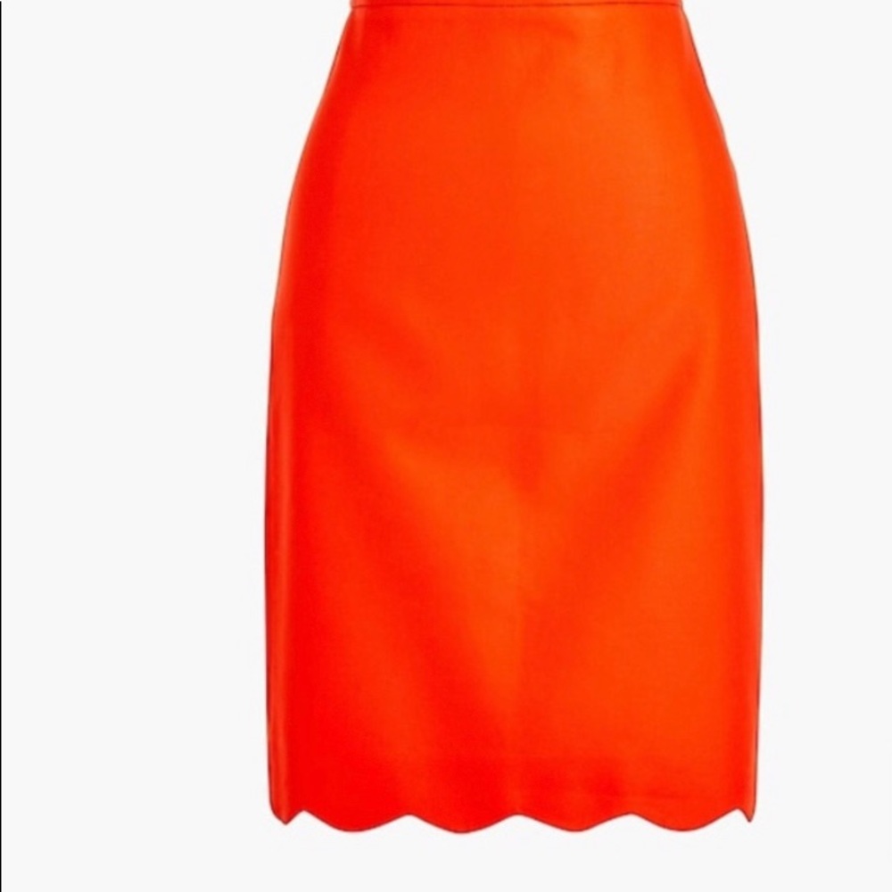 Red pencil skirt